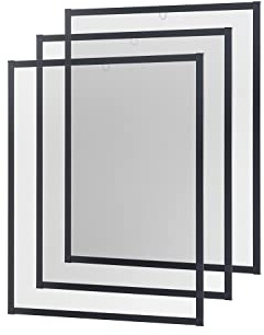 empasa Insektenschutz Fliegengitter Fenster MASTER SLIM Set Alurahmen | Mückengitter als Selbstbausatz in 80 x 100 cm, verschiedene Sets und Farben, Farbe:anthrazit, Ausführung:3er Set