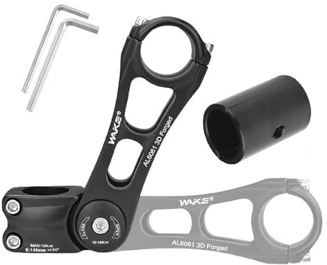 BESNIN Lenkervorbau Verstellbar für 25,4mm und 31,8mm Vorbau Fahrrad ±90° Einstellbar, 145mm Fahrradvorbauten aus Aluminiumlegierung für MTB, Rennräder, BMX, E-Bike