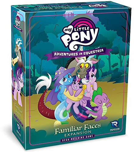 Renegade Game Studios My Little Pony: Adventures in Ridsport - Bekanta ansikten expansion - däckbyggande spel, åldrarna 14+, 1-4 spelare, 45-90 min