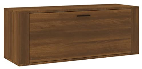 vidaXL Scarpiera a Muro Rovere Marrone100x35x38cm in Legno Multistrato