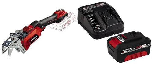 Einhell Akku-Astsäge GE-GS 18/150 Li Power X-Change (18V, 100 mm max. Schnittstärke 20 mm Hubhöhe, abnehmbarer Astbügel, inkl. 2x kwb Sägeblatt, inkl. 4,0 Ah Akku und Ladegerät)