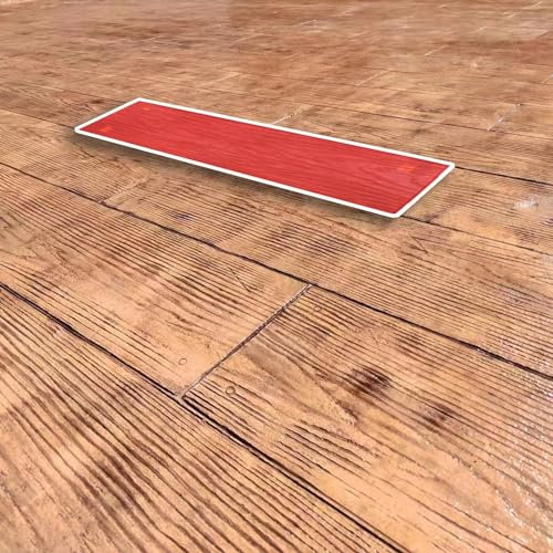 Stampi per Cemento Stampi per Timbri in Calcestruzzo con Struttura del Pavimento in Legno, Tappetino in Poliuretano per Stampaggio Calcestruzzo per Patio Esterno, Impronta in Cemento 122 cm X 31 cm (
