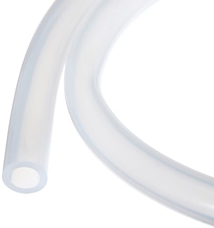 Rebower Silikonschlauch Lebensmittelecht 12.7mm ID x 19mm OD Transparenter | 1 Meter, Kondensatschlauch, Wasserleitung, Für Pumpen Siphons Entwässerung Bewässerung
