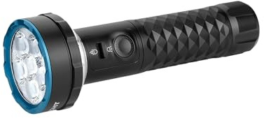 OLIGHT Prowess 5000 High Lumens Brigh Bidirectional Torch (Black) | USB-C Rechargeable, Cool White LED Torches, Combo Step-Less Dimming Warm White Camping Lamp for Night Working, Outdoor