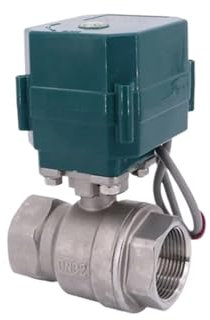 Motorisierter Kugelhahn aus Edelstahl, DN15-50, großer Kugelhahn mit vollem Durchgang, 2/3-Draht-Elektroantrieb, AC220V, DC24V, DC12V(DC12V-CR01,3/4 inch)