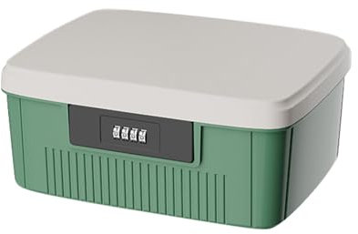 Kuabiz Medikamentenbox mit Zahlenschloss, Tragbare Medizin Aufbewahrungsbox Doppellagig Medizinbox Groß Medizinkoffer, Hausapotheke,Medicine Box Medizin Apothekenbox (Grün, S)
