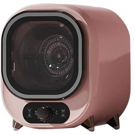 Piccola Asciugatrice A Condensazione, Asciugatrice Compatta E Comoda Da 5 Kg, Protezione Antirughe, Protezione A Doppio Controllo Della Temperatura, Cilindro Interno In Acciaio Inossidabile(Pink)