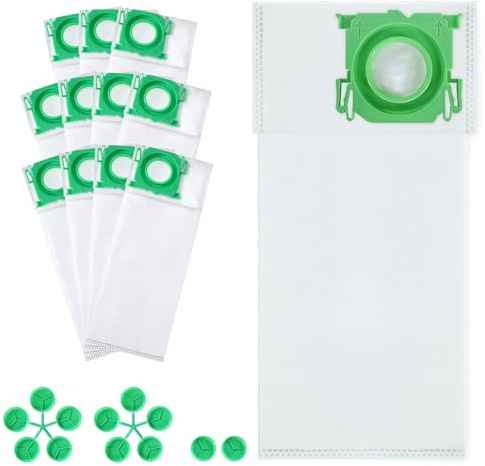 12 Pack K1 Vacuum Cleaner Bags for Sebo Vacuum Cleaner Bags for Sebo Air Belt K1 Bags, K1, K3 Series, Large Capacity Disposable Dust Bags Replacement