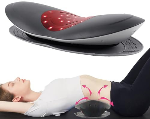 Lendenwirbel Massagegerät Mit Fernbedienung, Infrarot Wärme Lendenwirbelsäulen Massagegerät, Elektrisch Taillen Stretcher Massagekissen Mit Wärmefunktion