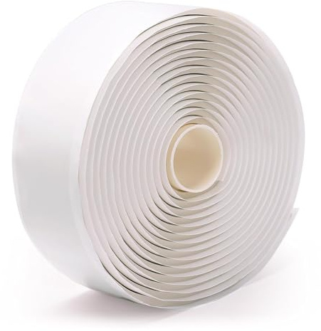 LLPT Butyl Seal Putty Tape 5mm x 51mm x 5m White | Water Tight Seal Butyl Tape for Leak Proof EPDM RV Repair Window Glass Boat Sealing Roof Pipe Patching