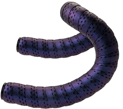 PollyCycle 1 Pair Bike Handlebar Tape – Non-Slip & Stain-Resistant Bar Tape, Shock Absorbing Silicone + EVA, Breathable & Durable (Chameleon Purple, Set of 2)