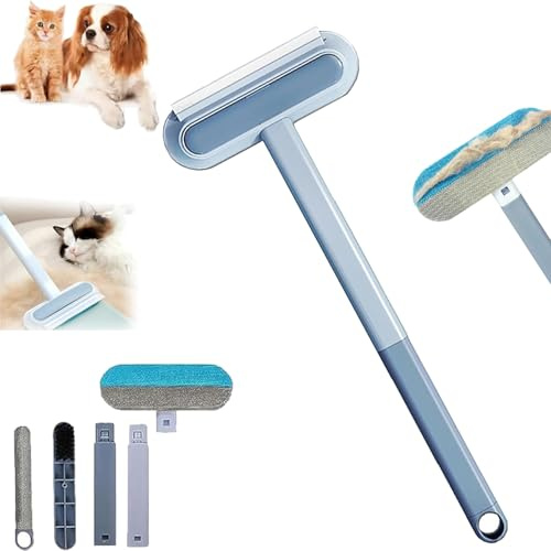 ZANWANXIN Imaginary Pet Hair Removal Tool, 4 in 1 Pet Hair Removal Tool, 4 in 1 Multifunctional Pet Hair Removal Broom (1pcs)