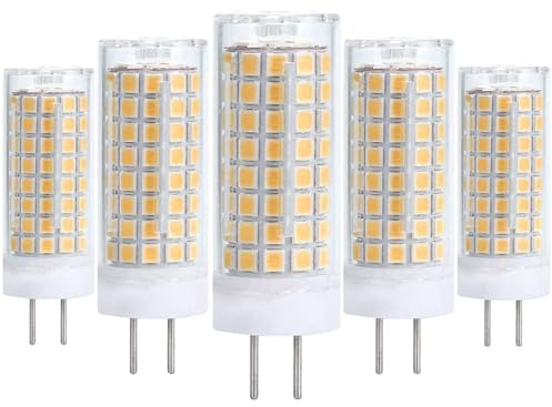 GY6.35 LED Lampadina 220-240V AC 10W equivalente alla Lampadina alogena 100W, 1000 Lm, Confezione 5 per Illuminazione Domestica, dimmerabile(Bianco Caldo)