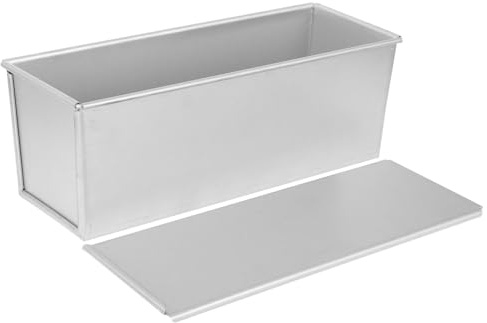 Outanaya Molde De Pan Metálico Antiadherente Con Tapa Para Hornear Tostadas Horno Cocina Herramienta Para Repostería Fácil Uso y Durabilidad