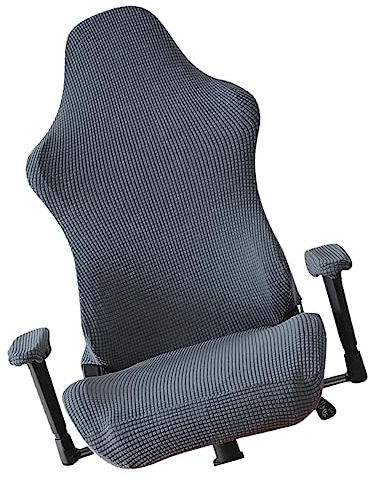 Veemoon Funda Elástica Funda para Silla de Ordenador para Silla de Gaming de Polar Fleece, Protector Lavable Resistente a Rasguños y Mordeduras Ajustable y Duradera