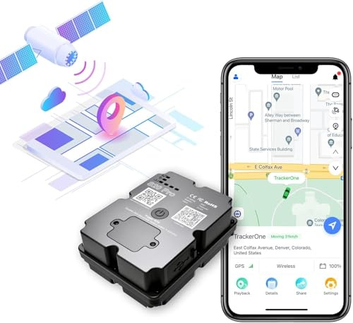 GPS Tracker Power Finder - Car Tracker Magnetic GPS Tracking for Cars, Boats or Trucks, Tracking Device for Vehicles with Location, Route & Speed Monitoring Up to 200days