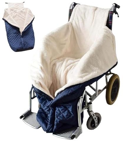 Winter Rollstuhldecke 130 x 65 Cm, Rollstuhl Fußsack Für Erwachsene,Rollstuhlsack Winddichter Wärmer Rollstuhl Schlupfsack Wintersack Mit Reißverschluss Für Männer Senioren Ältere Erwachsene Vater