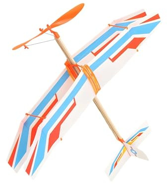 Rubber Band Airplane - Elastic Glider Kit, Rubber Powered Airplane Toy, Foam Glider Model Set | Suitable for School Science Projects, Hobby