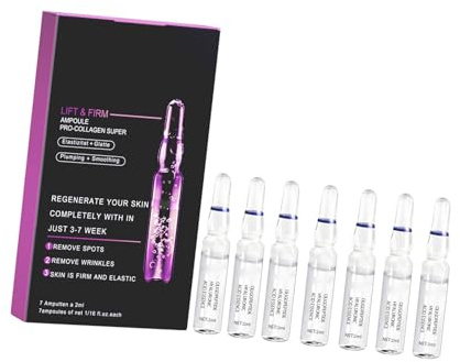 Aumotop Esencia en Ampolla Lifting Pro-colágeno, Firme y Elástica, Suavizante para Líneas Finas y Arrugas, 7 Ampollas X 2 Ml