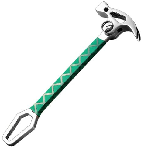Aundhegrtt Clé Universelle, Marteau de Levage, Marteau de Menuiserie Multifonctionnel, Marteau à Corne de Mouton Connecté, Barre de Levage.