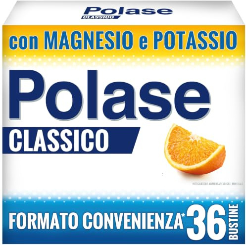 Polase Classico, Integratore Magnesio e Potassio, Gusto Arancia, 36 Bustine