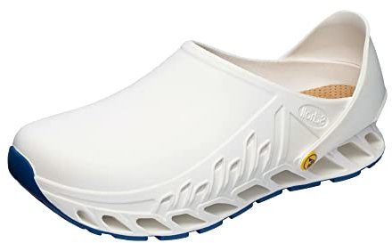 Scholl Unisex Evoflex medicinsk arbetssko, Vit, 44 EU