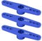 25T Metall Servoarm, 3Pcs / Set Aluminium RC Servo Arm Horn mit CNC-Bearbeitung 1/10 RC Auto Upgrade Teil(Blau)