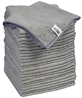 Rubbermaid Microfiber Cloth Towels, 24 Pack, 14x14, Non-Scratch, Reusable/Washable for Cleaning/Wiping/Polishing for Home/Kitchen/Car