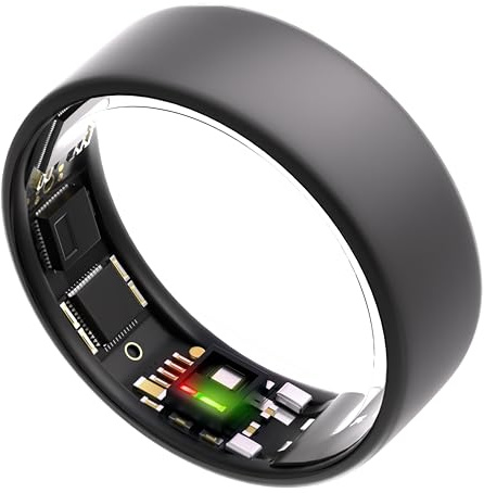 ULTRAHUMAN Ring AIR - Matte Grey - Size 8 - Smart Ring | No Monthly Subscription | Size First with Sizing Kit | Sleep Tracking Wearable - Heart Rate - Fitness Tracker