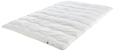 Badenia Trendline Eco 4-Jahreszeiten Steppbett Aerelle Blue 155 x 220 cm, weiß, Öko- Tex Zertifiziert, produziert nach deutschem Qualitätsstandard