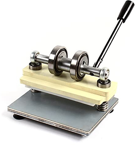 Prägepresse Manuelle, Stanzmaschine Edelstahl, Lederschneide 210 x 140mm Stanzmaschine und Prägemaschine zum Leder Papier PVC-Folie und Andere Materialien Schneiden