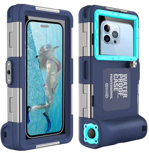Custodia Impermeabile Smartphone IPX8 Porta custodia cellulare impermeabile 15m Subacquea compatible per iPhone 17 Pro 17 Air 16 15 Plus 12 13 14 15 16 17 Pro Max 16 15 14 Pro Samsung S25 S24 Ultra