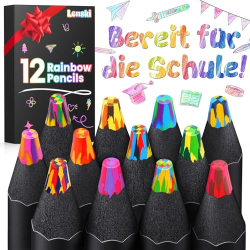 Lenski Regenbogenstifte Kinder Buntstifte 12 Farben Einschulung Mädchen