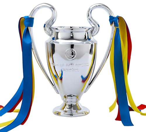 MIAOWR European Fußball Meister Pokal Europa Meisterschaft Trophäen Liga-Sammlerstücke Souvenirs Zuhause Büro Bar Dekorationen,44cm/17.3in