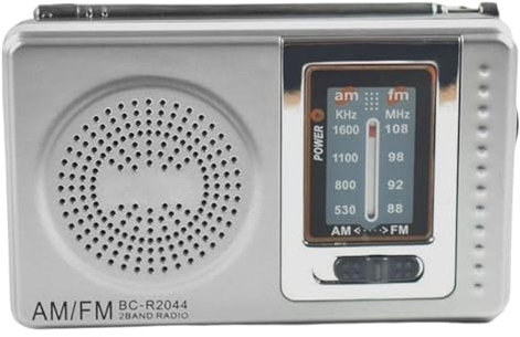 Radio Portátil, Radiogr De Transistor De Bolsillo, Radio Alimentada por Batería, Buena Recepción, Altavoces, Enchufe De Auriculares, Estéreo Claro, Duradero