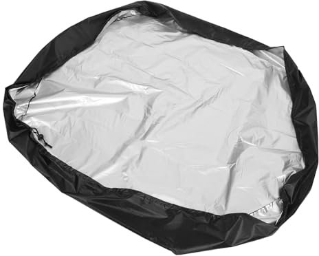 HIAKDOFT Sandkastenabdeckung Überdachung Polyester 140x110x20cm Grün Mit Kordelzug Für Garten Terrasse Balkon Schutz Vor Regen Und Sonne