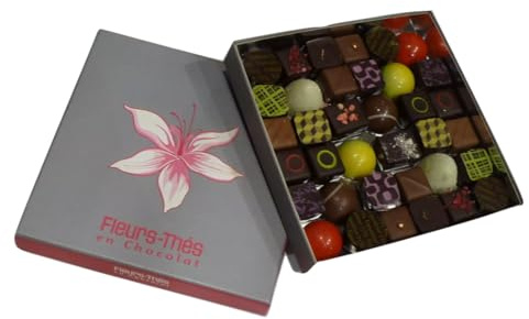 Ecrin chocolats et marguerite de Noël | 135g | Idée cadeau | Confiserie & Chocolat | France