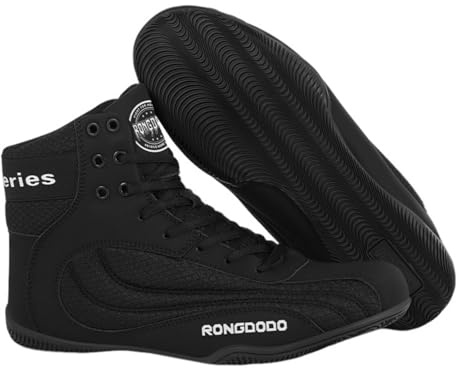 Hixingo Wrestling Schuhe Herren Damen 36-46, Boxschuhe Herren Damen mit Rutschfesten Gummisohlen Leicht, Atmungsaktive und Komfortabel für Combat, Kampfsport, Training