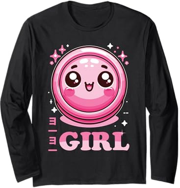 Kawaii Jo-Jo Mädchen Cute Pink Toy Yoyo Player Langarmshirt
