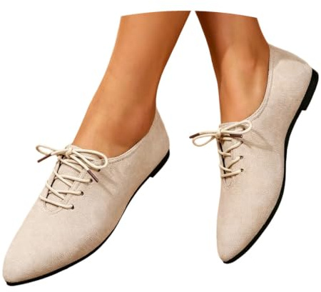 Generisch Zapatos tradicionales para mujer, modernos, Oktoberfest, tirolesa, elegantes, cómodos, planos, informales, para bodas, con cordones
