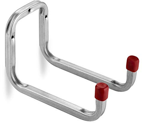 OrgaTech 3 x Doppelhaken 120 x 175 mm Gerätehalter Montagehaken Allzweckhaken