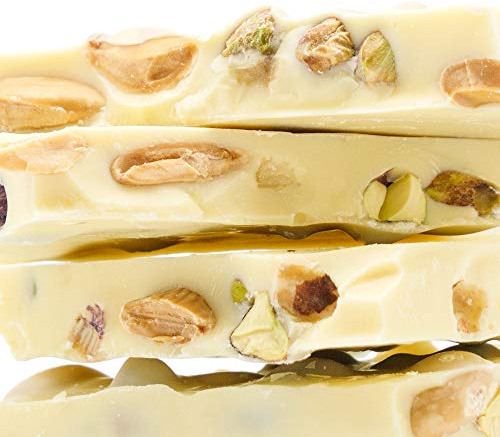 KERNschmelze by KERNenergie Schokoladen-Tafeln - Weiße Schokolade mit Mandeln und Pistazien - Manufaktur Bruchschokolade - belgische Schokolade mit frisch gerösteten Nüssen - 350g