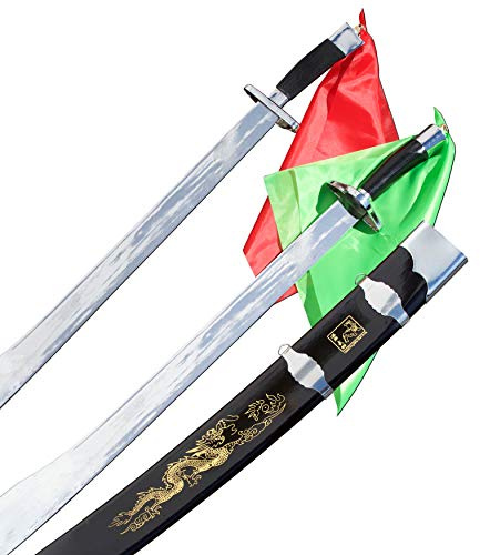 KungfuDirect Wushu/Kung Fu Twin Broadsword (Shuang Dao) (Blade Size 26)