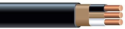 Nassau Electrical Supply 6/2 NM-B Wire Copper Non-Metallic Sheathed Cable 600V Black (500FT)