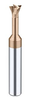 Dovetail Milling Cutter HRC55 Coated Tungsten Steel Carbide Slotting End Mills 75° 60° 45° Chamfering CNC (4 mm -75°)