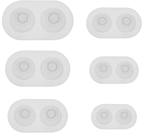 OTOTEC 6 stampi in silicone a forma di bulbo oculare per bambola, stampi per bulbo oculare in resina, per fai da te, anello gotico, occhi zombi, decorazioni per torte di Halloween