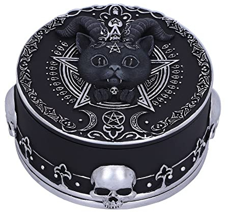 Nemesis Now Pawzuph Schmuckkästchen, Schwarz, 10,8 cm