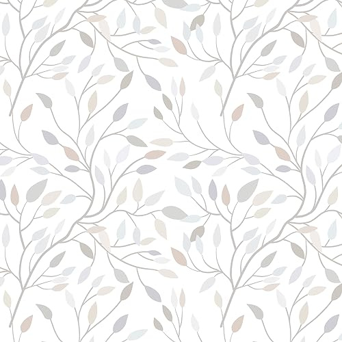 Yomshi Papel pintado autoadhesivo de hojas para despegar y pegar, rollo de PVC de superficie lisa, 41 cm x 10 m, parte trasera adhesiva, película de vinilo impermeable para pared, cocina, mostrador de