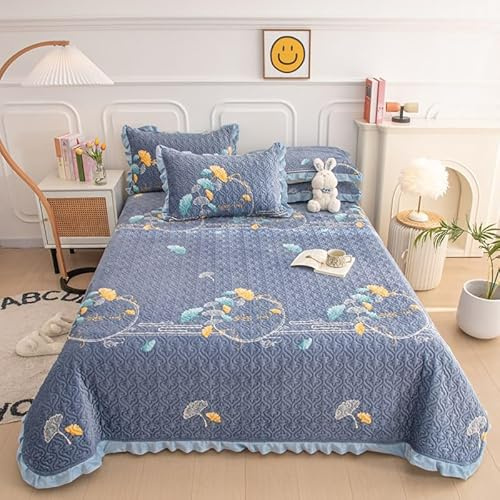 Stepp Bettüberwurf 120x200 cm für Kinder Teenager Cartoon Geometrie Blumen Tier Muster Tagesdecke Baumwolle Überwurfdecke Blech Stepp Decke Wohndecke Matratze Blatt Für Schlafzimmer Kinderzimmer