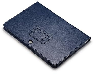 Generic Slim Folding Folio Stand Case for Samsung Galaxy Tab 2 10.1 inch 2012 (GT-P5100 P5110 P5113), Lightweight Magnetic Closure PU Leather Flip Shockproof Auto Wake/Sleep Smart Cover Navy Blue